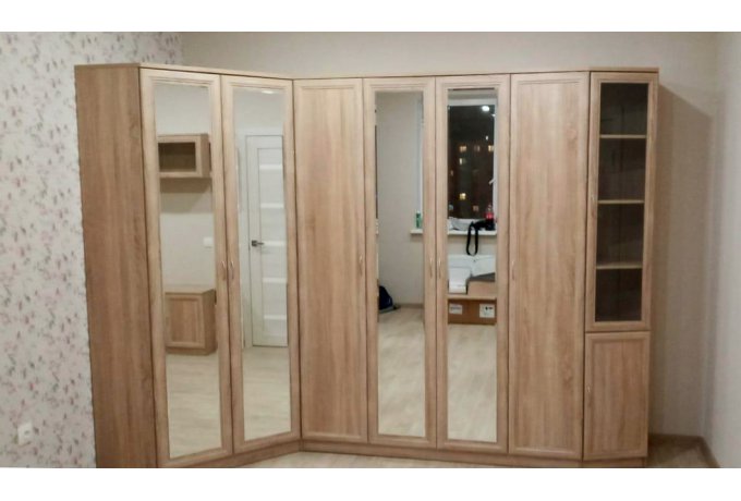 Шкаф 4-дверный для одежды со штангой и полками Гарун А-109 — фото 4