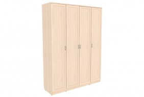 Шкаф 4-дверный для одежды со штангой и полками Гарун А-109