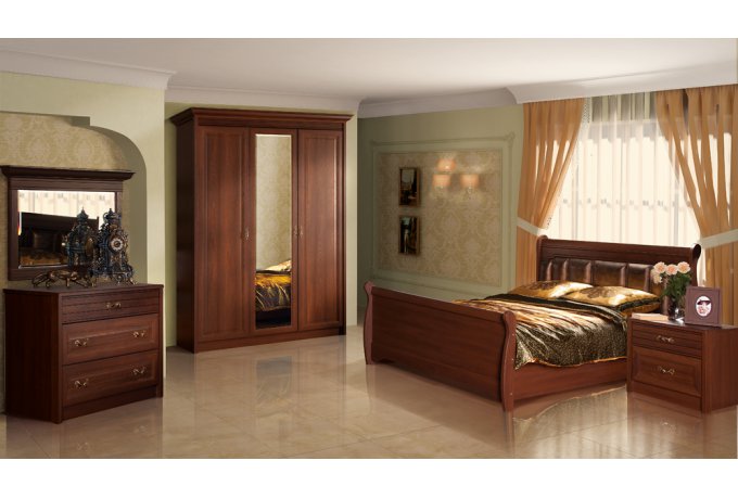 Кровать двуспальная с мягким изголовьем Флоренция 677 — фото 5