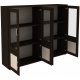 Книжный шкаф со стеклянными дверцами низкий 8-дверный Гарун-К 304.06 — эскиз 3