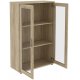 Книжный шкаф со стеклянными дверцами низкий Гарун-К 302.02 — эскиз 4