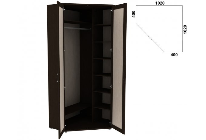 Угловой шкаф с зеркалами Гарун-К 533.02 — фото 6