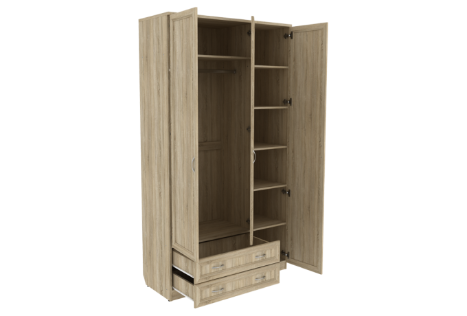 Шкаф для одежды 3-дверный Гарун А-114 — фото 2