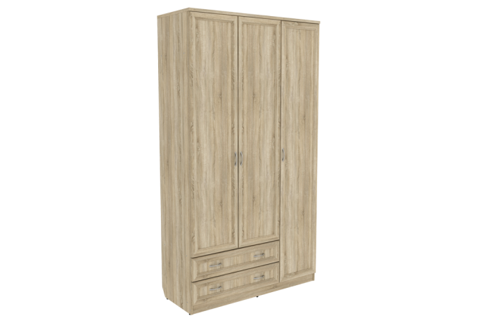 Шкаф для одежды 3-дверный Гарун А-114 — Дуб Сонома