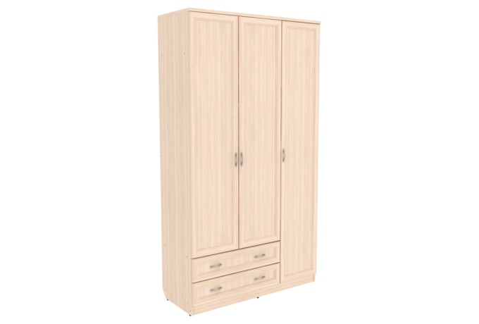 Шкаф для одежды 3-дверный Гарун А-114 — Молочный дуб