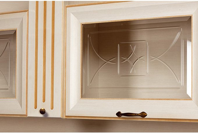 Шкаф навесной со стеклянными дверцами Марлен 479 — фото 3