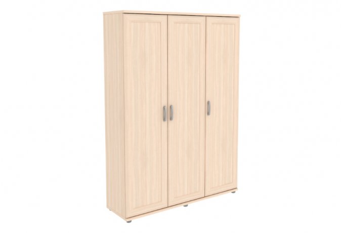 Шкаф для одежды трехстворчатый низкий Гарун-К 403.01 — Молочный дуб
