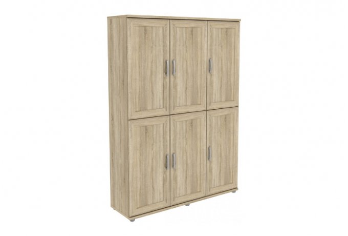 Шкаф для одежды трехстворчатый низкий Гарун-К 403.03 — Дуб Сонома