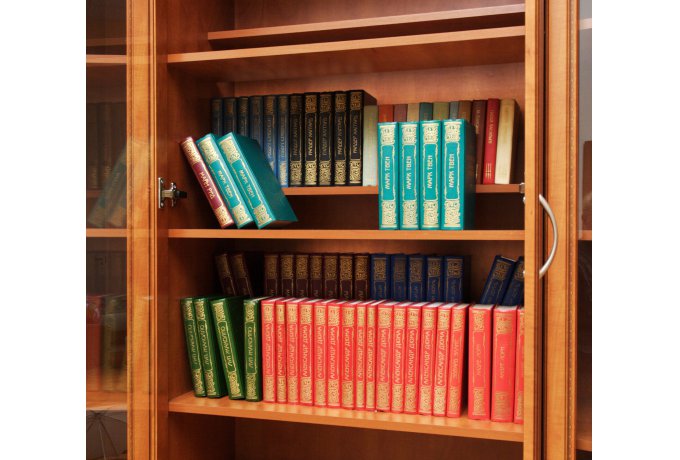 Угловой книжный шкаф со стеклом Гарун А-211 (арктика) — фото 4