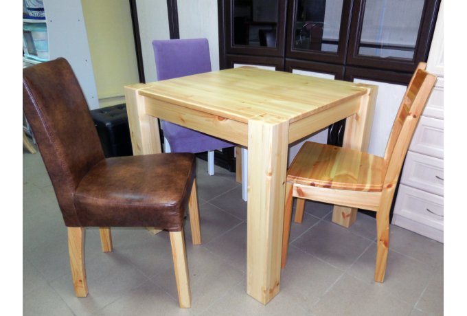 Стол обеденный из массива Брамминг (82х82 см) — фото 1