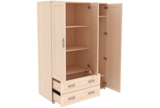 Шкаф для одежды трехстворчатый с ящиками Гарун-К 413.06 — фото 2