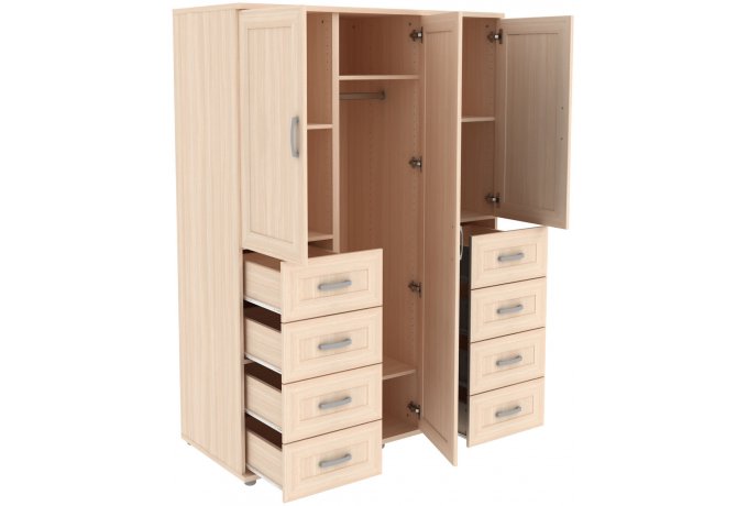 Шкаф для одежды трехстворчатый с ящиками Гарун-К 413.10 — фото 2