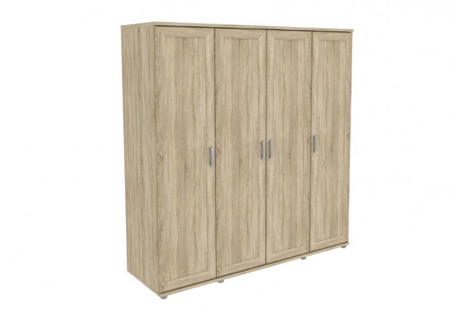 Шкаф для одежды 4-дверный низкий Гарун-К 414.03 — Дуб Сонома