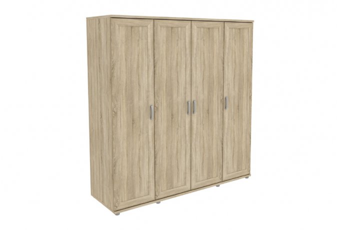 Шкаф для одежды 4-дверный низкий Гарун-К 414.05 — Дуб Сонома