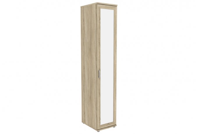 Шкаф-пенал для одежды с зеркалом Гарун-К 511.02 — Дуб Сонома
