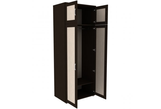 Шкаф для одежды двухстворчатый с антресолью Гарун-К 512.06 — фото 2