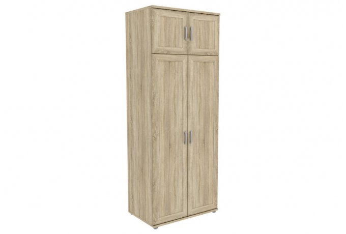 Шкаф для одежды двухстворчатый с антресолью Гарун-К 512.06 — Дуб Сонома