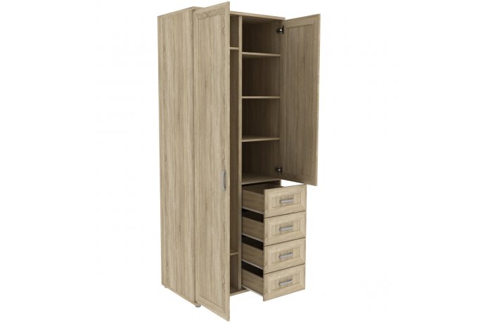 Шкаф для одежды двухстворчатый с ящиками Гарун-К 512.12 — фото 2
