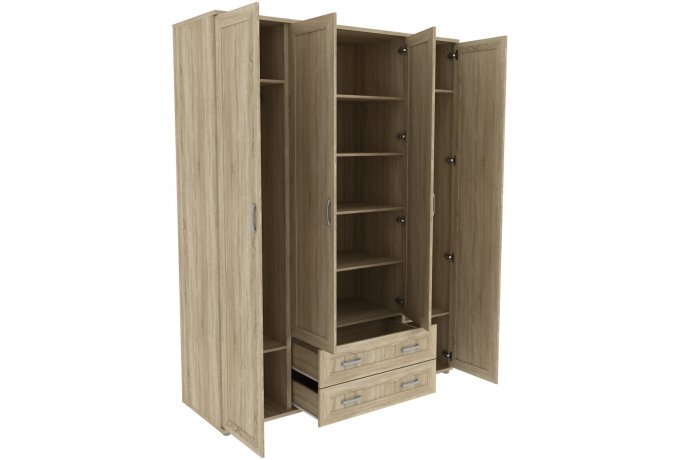 Шкаф для одежды 4-дверный с ящиками Гарун-К 514.03 — фото 3