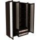Шкаф для одежды 4-дверный с зеркалами и ящиками Гарун-К 514.04 — эскиз 4