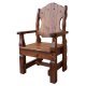 Кресло «Добряк» из массива дерева — эскиз 1