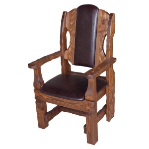 Кресло из массива «Лорд» (кожа)