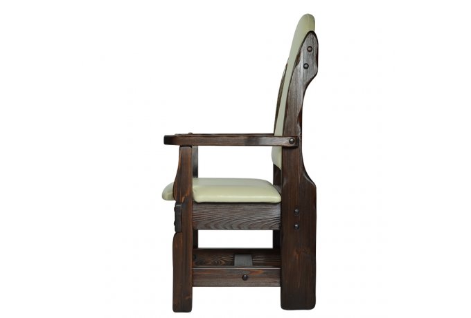 Кресло «Купец» (кожа) из массива дерева — фото 4