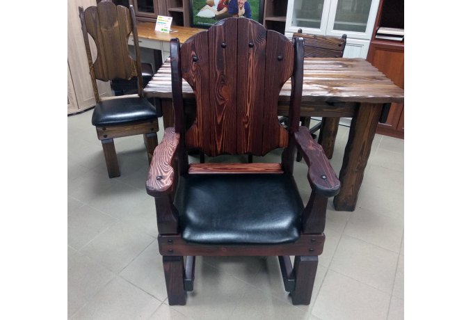 Кресло Добряк под старину из массива — фото 2