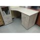Угловой письменный стол с тумбой 776.03 (сонома) — эскиз 1