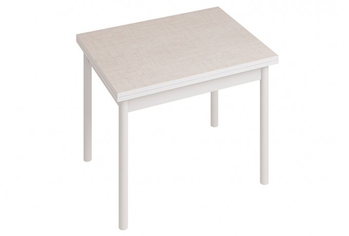 Стол обеденный Цезарь Ст22 раскладной (столешница пластик) — Белый лен
