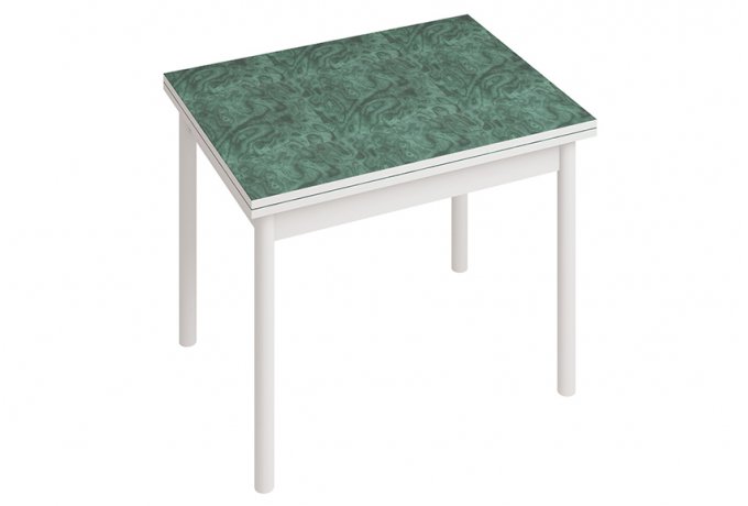 Стол обеденный Цезарь Ст22 раскладной (столешница пластик) — Зеленый мрамор