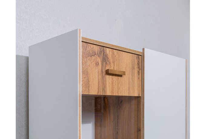 Шкаф комбинированный СКАНДИ МН-036-08 (дуб Вотан, белый) — фото 10