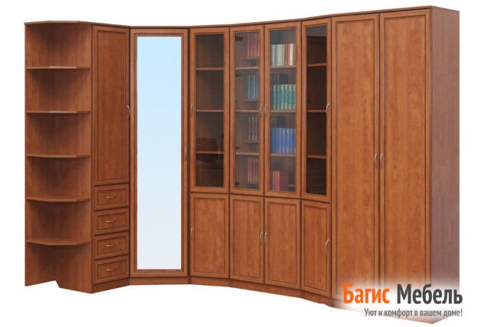 Шкаф для книг Гарун А-200 со стеклянными дверцами — фото 5