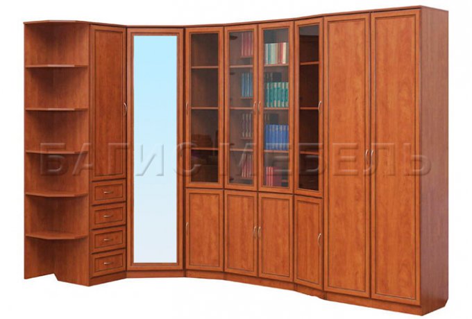 Шкаф для книг со скошенным углом Гарун А-201 — фото 5
