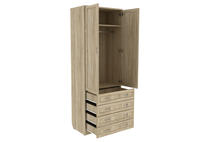 Шкаф для одежды Гарун А-103 со штангой и ящиками — фото 6